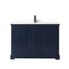 Custom image for Dark Blue with Matte Black Trim / White Quartz / No Mirror