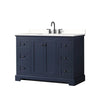 Custom image for Dark Blue with Matte Black Trim / White Quartz / No Mirror