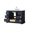 Custom image for Dark Blue with Polished Chrome Trim / Giotto Quartz / No Mirror