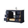 Custom image for Dark Blue with Polished Chrome Trim / White Quartz / No Mirror