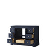 Custom image for Dark Blue with Brushed Gold Trim / No Mirror