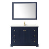 Custom image for Dark Blue with Brushed Gold Trim / Giotto Quartz / 46