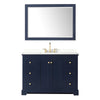 Custom image for Dark Blue with Brushed Gold Trim / Giotto Quartz / 46