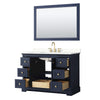 Custom image for Dark Blue with Brushed Gold Trim / Giotto Quartz / 46