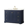 Custom image for Dark Blue with Brushed Gold Trim / Giotto Quartz / No Mirror