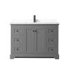 Custom image for Dark Gray with Matte Black Trim / Giotto Quartz / No Mirror