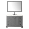 Custom image for Dark Gray with Matte Black Trim / White Quartz / 46