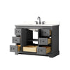 Custom image for Dark Gray with Matte Black Trim / White Quartz / No Mirror