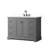 Custom image for Dark Gray with Matte Black Trim / White Quartz / No Mirror