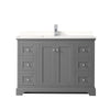 Custom image for Dark Gray with Polished Chrome Trim / White Quartz / No Mirror