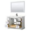 Custom image for White with Matte Black Trim / Giotto Quartz / 46