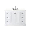 Custom image for White with Matte Black Trim / Giotto Quartz / No Mirror