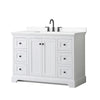Custom image for White with Matte Black Trim / White Cultured Marble / No Mirror
