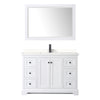 Custom image for White with Matte Black Trim / White Quartz / 46