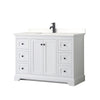 Custom image for White with Matte Black Trim / White Quartz / No Mirror