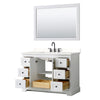 Custom image for White with Matte Black Trim / White Quartz / 46
