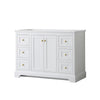 Custom image for White with Brushed Gold Trim / No Mirror