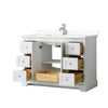 Custom image for White with Polished Chrome Trim / Giotto Quartz / No Mirror
