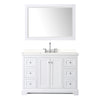 Custom image for White with Polished Chrome Trim / White Quartz / 46