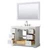 Custom image for White with Polished Chrome Trim / White Quartz / 46