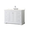 Custom image for White with Polished Chrome Trim / White Quartz / No Mirror
