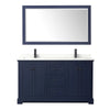 Custom image for Dark Blue with Matte Black Trim / Giotto Quartz / 58