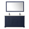 Custom image for Dark Blue with Matte Black Trim / White Quartz / 58