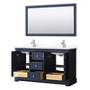 Custom image for Dark Blue with Polished Chrome Trim / Giotto Quartz / 58