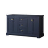 Custom image for Dark Blue with Brushed Gold Trim / No Mirror