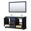 Custom image for Dark Blue with Brushed Gold Trim / Giotto Quartz / 58