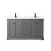 Custom image for Dark Gray with Matte Black Trim / Giotto Quartz / No Mirror