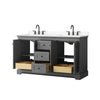 Custom image for Dark Gray with Matte Black Trim / White Cultured Marble / No Mirror