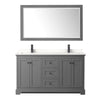 Custom image for Dark Gray with Matte Black Trim / White Quartz / 58