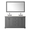 Custom image for Dark Gray with Matte Black Trim / White Quartz / 58