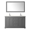 Custom image for Dark Gray with Polished Chrome Trim / White Quartz / 58