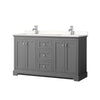 Custom image for Dark Gray with Polished Chrome Trim / White Quartz / No Mirror