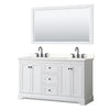 Custom image for White with Matte Black Trim / White Quartz / 58