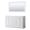Custom image for White with Brushed Gold Trim / 58