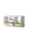 Custom image for White with Brushed Gold Trim / No Mirror