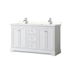 Custom image for White with Polished Chrome Trim / White Quartz / No Mirror