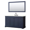 Custom image for Dark Blue with Matte Black Trim / Giotto Quartz / 58