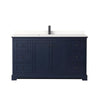 Custom image for Dark Blue with Matte Black Trim / White Quartz / No Mirror