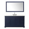 Custom image for Dark Blue with Matte Black Trim / White Quartz / 58