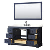 Custom image for Dark Blue with Matte Black Trim / White Quartz / 58
