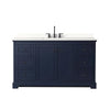 Custom image for Dark Blue with Matte Black Trim / White Quartz / No Mirror