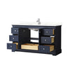 Custom image for Dark Blue with Polished Chrome Trim / Giotto Quartz / No Mirror