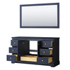 Custom image for Dark Blue with Brushed Gold Trim / 58