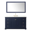 Custom image for Dark Blue with Brushed Gold Trim / Giotto Quartz / 58