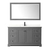 Custom image for Dark Gray with Matte Black Trim / Giotto Quartz / 58