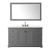 Custom image for Dark Gray with Matte Black Trim / White Quartz / 58